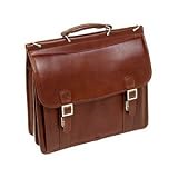 McKlein Halsted Flap-over Double Compartment Laptop Case