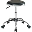 Chrome Finish Backless Stool with Vinyl Seat By Office Star