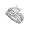 Sterling Silver Engagement 2 Set Rings , 5