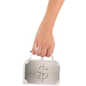 Costume Accessories Gangster Briefcase Purse Handbag 6 inches x 4.5 inches