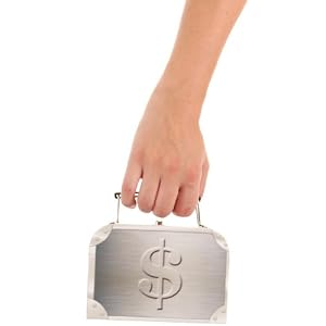 Costume Accessories Gangster Briefcase Purse Handbag 6 inches x 4.5 inches
