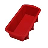 Lekue Silicone 9-1/2-Inch Loaf Pan, Red