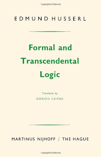 formal and transcendental logic
