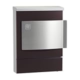 ユニソン おしゃれ郵便ポスト クルム（チョコブラウン） 左開き仕様 郵便受け