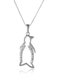 Sterling Silver Diamond-Accent Animal Pendant, 18"