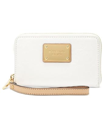 Michael Kors Handbag Multifunction Monogram Embossed Phone Case White: literacybasics.ca Clothing