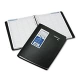 At-A-Glance Dayminder Recycled 7 7/8 x 11 Inch Black Four-Person Group Daily Professional Appointment Book (G560-00)
