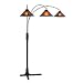 Mission Arc with Mica Shade Floor Lamp
