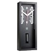 Wiood Pendulum Wall Clock Black Finish Contemporary
