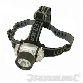 Childrens Toyshop   : Silverline 6led & Krypton Head Light