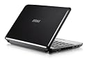 MSI Wind U100-843 10-Inch Black Netbook - 5.5 Hour Battery Life