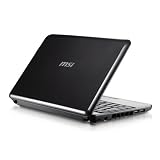 MSI Wind U100-843 10-Inch Black Netbook - 5.5 Hour Battery Life
