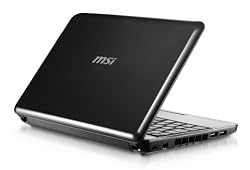 MSI Wind U100-843 10-Inch Black Netbook - 5.5 Hour Battery Life