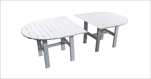 Great American Woodies 83088W Cottage Classics Oval Dining Table (Classic White)