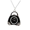 Reflex - PEND16 - Montre mode Femme - Quartz analogique - Écran noir - Forme de Sac noir - Chaîne de 75.6cm - Boîte en étain