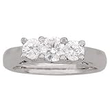 0.25Ct Diamond Three Stone Engagement Ring HI-I12 10KW (SZ 4, 5, 6 , 7, 8)