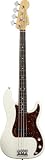 Fender American Standard Precision Bass, Olympic White Rosewood Fretboard