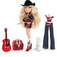 Bratz Cowgirlz Collection 10 Inch Doll Set - Shootin' Star CLOE with 2 Set of Cowgirl Outfits, 2 Pair of High Heel Boots, Cowgirl Hat, Treasure Chest and Guitar