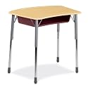 Adjustable Height Bowfront Desk Zuma Collection by Virco - ZADJ2031BOXM