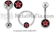RED NAUTICAL CAPTIVE RING CLGST