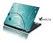 15.4 Laptop Notebook Skins Sticker Cover H974 AquaBlue (Brand New with 2 FREE touch pad decals)