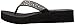 Skechers Cali Women's Vinyassa Sun Ray Flip Flop,Black Rhinestones,8 M US