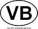 VIRGINIA BEACH Oval Bumper Sticker