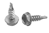 Stainless Steel 410 Hex Hd Hex Sheet Metal Screw #6
