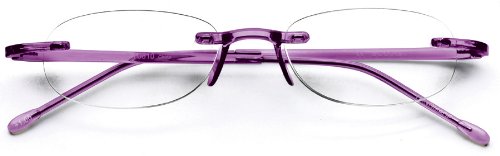 Scojo Gels Reading Reader Glasses (Amethyst, +3.00 Magnification Power)