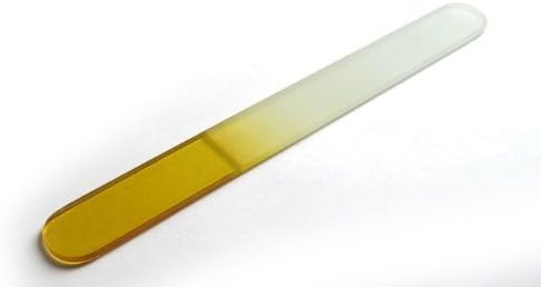 MoYou Nail Art Premium manicure Large Yellow crystal glass nail file. Shaping your nails can be easy, fun and not expensive.