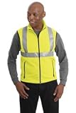 CornerStone - Value Fleece Vest with Reflective Taping. CS179 (Safety Yellow / XL)