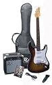 SX RST 3/4 3TS Short Scale Sunburst Guitar Package with Amp, Carry Bag and Instructional DVD