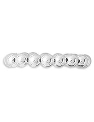 CleverSilvers 7 Inch 10mm Sterling Silver Bead Stretch Bracelet