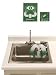Haws 7610 Polished Chrome Barrier-free, single action swing-down eye/face wash with AXION MSR- eye/face wash head designed to be mounted on either rear of sink or counter top. 7610