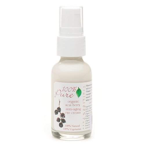 100 Pure Anti-Aging Eye Cream - Organic Acai Berry 1 oz 30 g