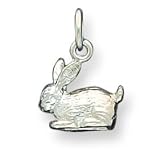 Sterling Silver Rabbit Charm with 20 inch Sterling Silver Chain