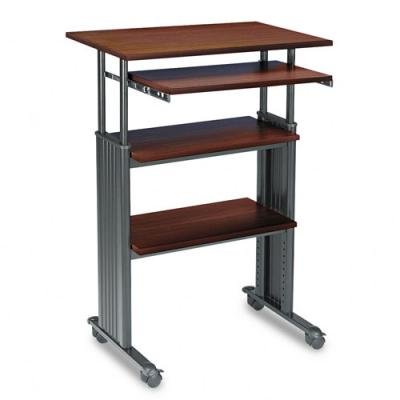 35 to 49-high Adjustable Workstation - Cherry/Black