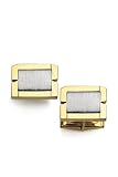 14K Mens 2-Tone Gold Cufflinks