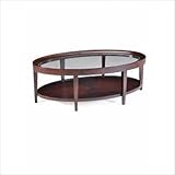 IMAGE OF Carson Oval Coffee Table Set in Sienna
