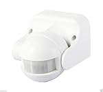 Modern White Outdoor Movement Sensor Switch 180 Degree PIR Sensor