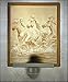 Wild Horses Lithophane Porcelain Flat Nightlight