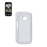 New Fashionable Perfect Fit Crystal Clear Transparent Snap-on Hard Protector Skin Cover Cell Phone Case for HTC DROID ERIS 6200 Verizon - Clear