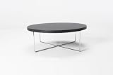 Urban Living Round Cross Table, 31, Black