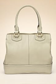 Leather Double Handle Stitch Tote Bag