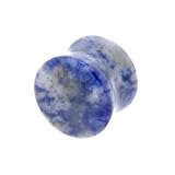 1/2 Inches Gauge LAPIS Natural Stone Double Flare Plug