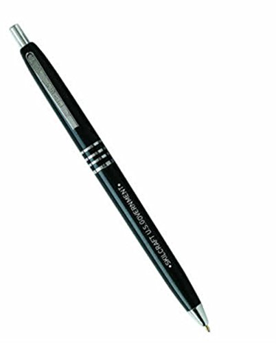 Skilcraft U.S. Government Retractable Ball Point Pen, Medium Point, Black Ink, Box of 12 (7520-00-935-7136)