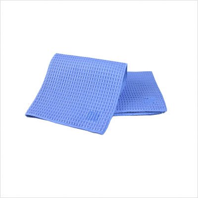 MUmodern 12 Waffle Dishcloth in Azure (Set of 3)