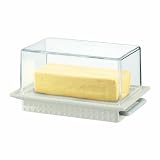 Bodum - 11141-913 - Bistro - Beurrier avec Couvercle - 17 X 12 cm - Blanc Crème