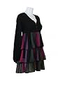 DDP Kleid Coco schwarz/beere