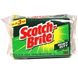 3M Scotch Brite Heavy Duty Scrub Sponge - 3/Pack, 8 ea